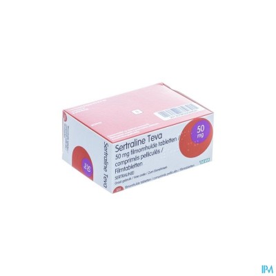 Sertraline Teva 50mg Comp 100 X 50mg