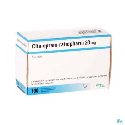 Citalopram Ratiopharm Comp 100 X 20mg