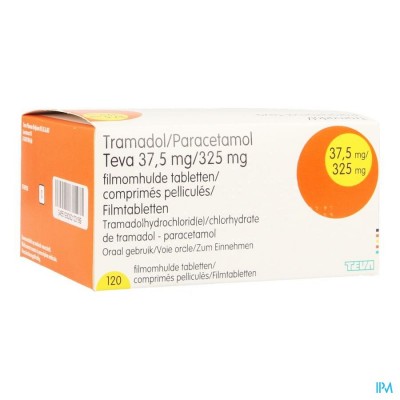 Tramadol Paracetamol 37,5mg/325mg Teva Filmomh 120
