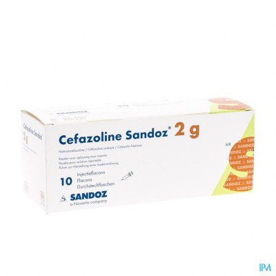 Cefazoline Sandoz Im Iv 10 Amp 2g