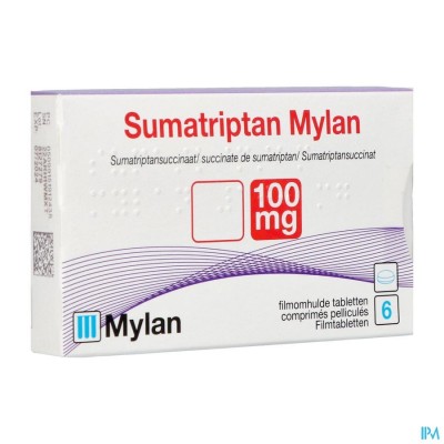 Sumatriptan Viatris 100mg Tabl 6