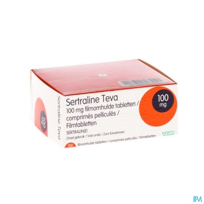 Sertraline Teva 100mg Comp 100 X 100mg