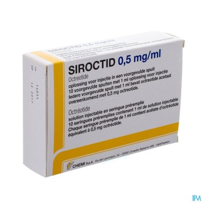 Siroctid 0,5mg/ml Voorgev. Spuit 10 X 1ml