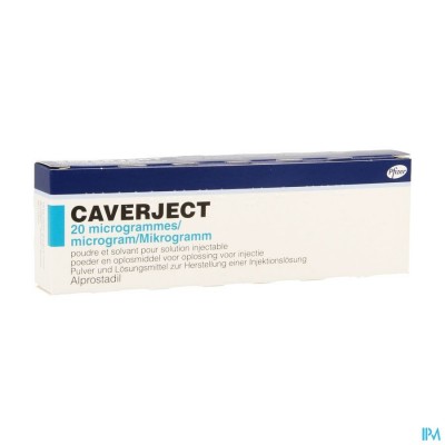 CAVERJECT PULV LYOPH 1X20UG SER INJ