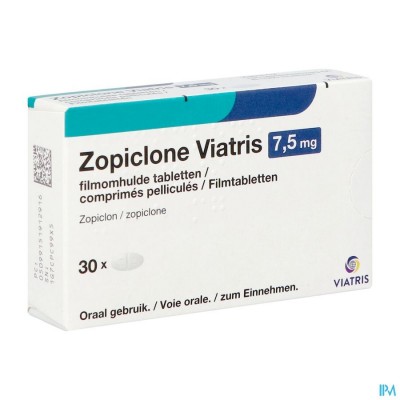 Zopiclone Viatris 7,5mg Tabl 30