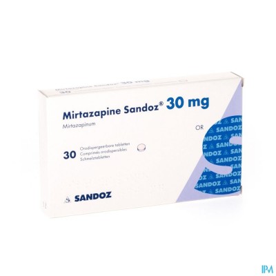 Mirtazapine Sandoz 30mg Orodisp Tabl 30