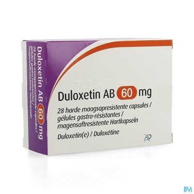 Duloxetin Ab 60mg Maagsapresist. Harde Caps 28