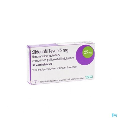 Sildenafil Teva 25mg Filmomh Tabl 4x 25mg