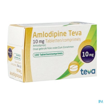 Amlodipine Teva 10mg Tabl Blister 100