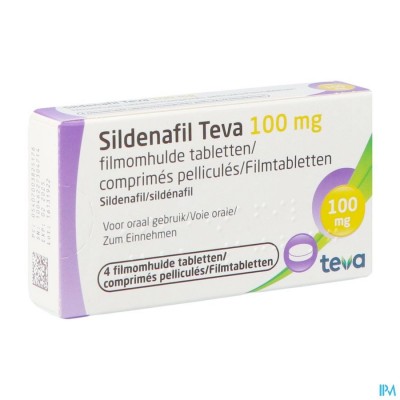 Sildenafil Teva 100mg Filmomh Tabl 4x 100mg