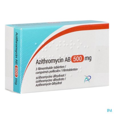 Azithromycin Ab 500mg Filmomh Tabl 3 X 500mg