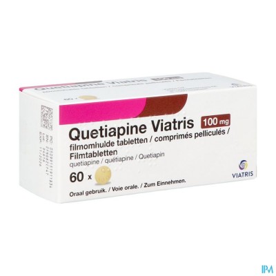 Quetiapine Viatris 100mg Filmomh Tabl 60