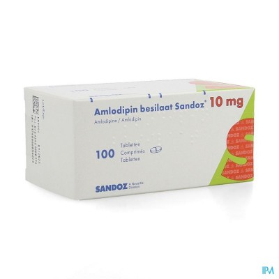 Amlodipine Besilaat Sandoz C0mp 100x10mg