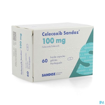 Celecoxib 100mg Sandoz Caps Hard Dur 60