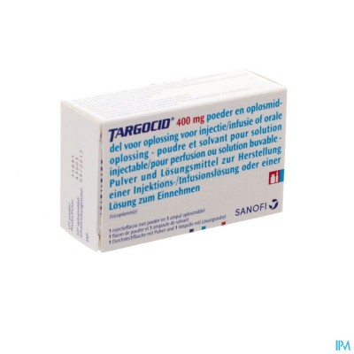 Targocid Fl Pulv Im/iv 1x400mg+solv