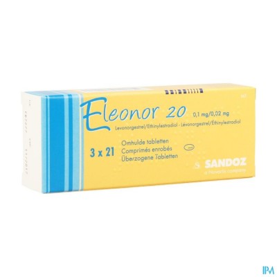 ELEONOR 0,1MG/0,02MG OMHULDE TABL 3X21