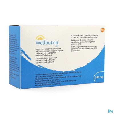 Wellbutrin Xr 300mg Tabs 90 X 300mg