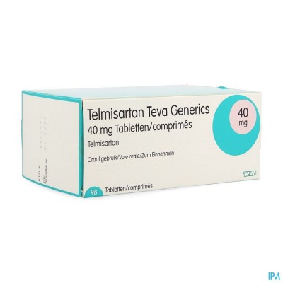 Telmisartan 40mg Teva Tabl 98