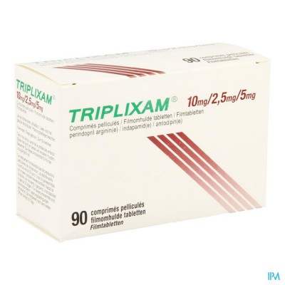 Triplixam 10mg/2,5mg/5mg Impex.filmomh Tabl 90 Pip