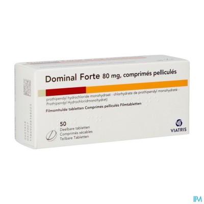 Dominal Forte Deelbare Tabl 50x80mg