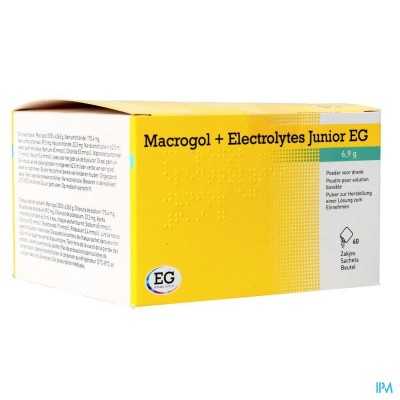 Macrogol+Electrolytes Junior EG 6,9G Pdr Sach 60
