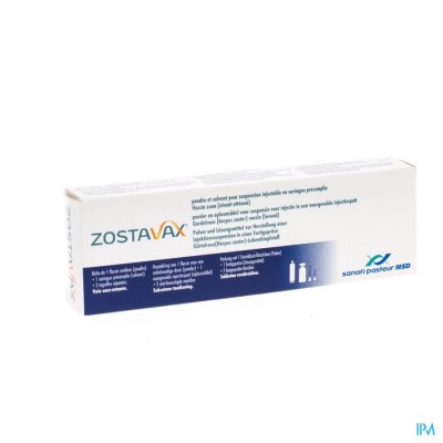 Zostavax 1 Vial+1 Spuit Voorgev 0,65ml+2 Afz Naald