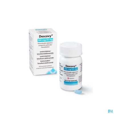 DESCOVY 200MG/25MG FILMOMH TABL 30 FLACON