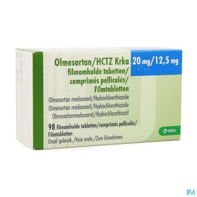 Olmesartan Hctz Krka 20/12,5mg Filmomh Tabl 98