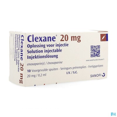 Clexane Spuit Inj 10 X 20mg/0,2ml