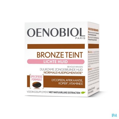 Oenobiol Bronze Teint Lichte Huid Caps 30