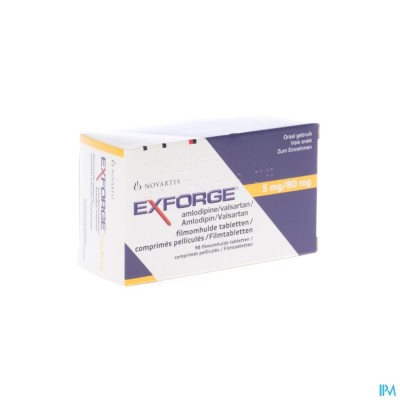 EXFORGE 5MG/ 80MG COMP 98