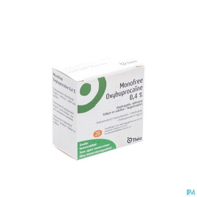 Monofree Oxybuprocaine Ud 20x0,4ml