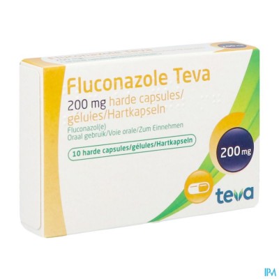 Fluconazole Teva Caps 10 X 200mg