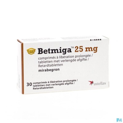 Betmiga Tabl 30 X 25mg