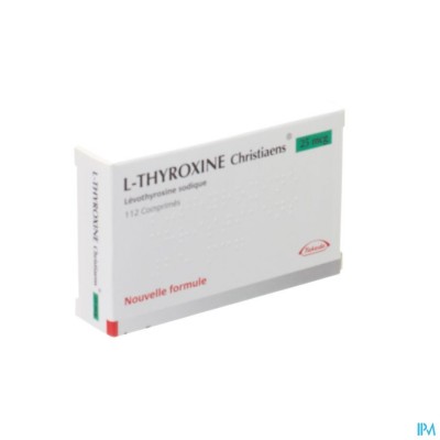 l Thyroxine Christiaens Comp 112x0,025mg