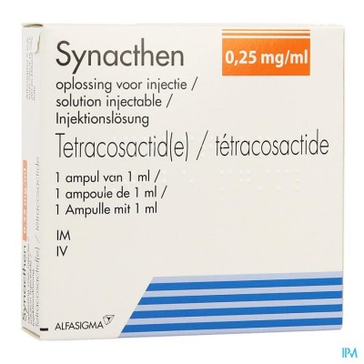 Synacthen Amp 1 X 0,25mg/1ml