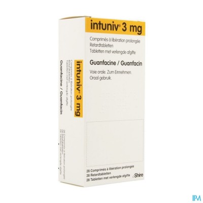 Intuniv 3mg Verlengde Afgifte Comp 28 X 3mg