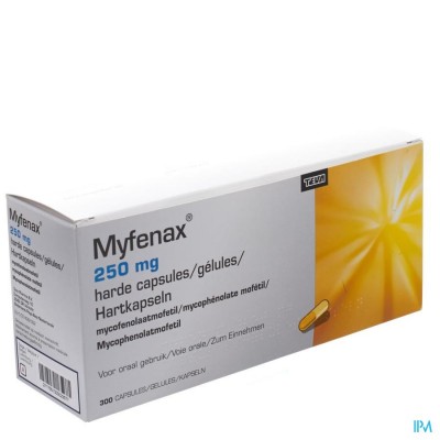 Myfenax Teva 250mg Caps 300x250mg