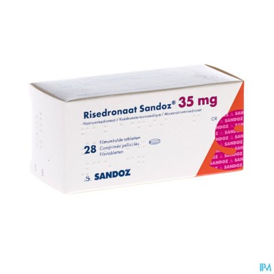 Risedronaat Sandoz 35mg Filmomh Tabl 28 X 35mg