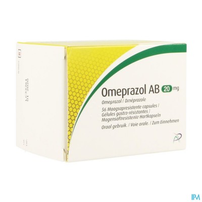 Omeprazol Ab 20mg Maagsapresist. Caps 56 Blister