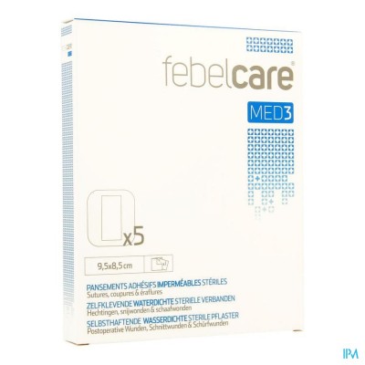 Febelcare Med3 Verb.zelfkl Ster.wtp 9,5x 8,5cm 5