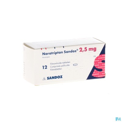 Naratriptan Sandoz Filmomh Tabl 12 X 2,5mg