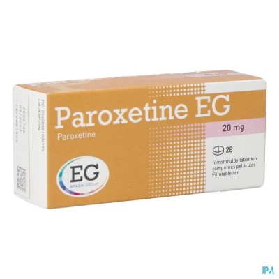Paroxetine EG         Filmomh Tabl 28X20Mg Blister