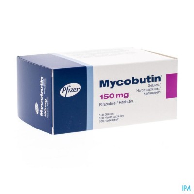 Mycobutin Caps 100x150mg