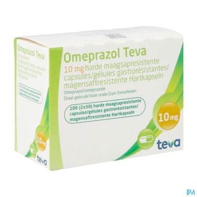 Omeprazol Teva 10mg Caps Maagsapres Container 100