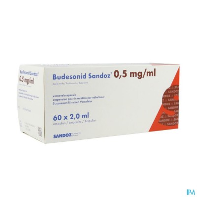 Budesonid Sandoz 0,5mg/ml Vernevelsusp Amp 60