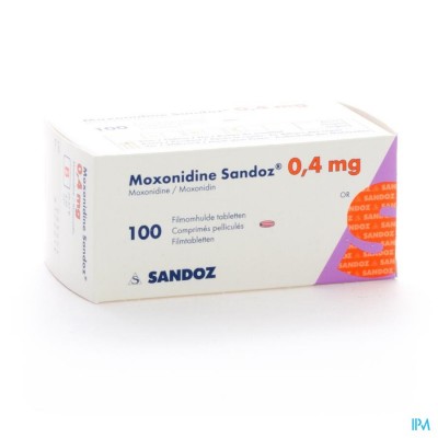 MOXONIDINE SANDOZ COMP 100 X 0,4 MG