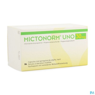 Mictonorm Uno 30mg Gereguleerde Afgifte Caps 84