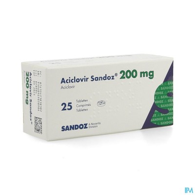 Aciclovir Sandoz Comp 25x200mg