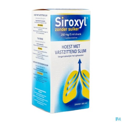 Siroxyl Sirop Sans Sucre/zonder Suiker 300ml